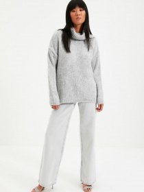 Свитры и кардиганы Trendyol модель TWOAW20KZ1130/Gri Фото