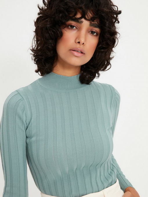 Свитры и кардиганы Trendyol модель TWOAW20KZ1132/Mint Фото