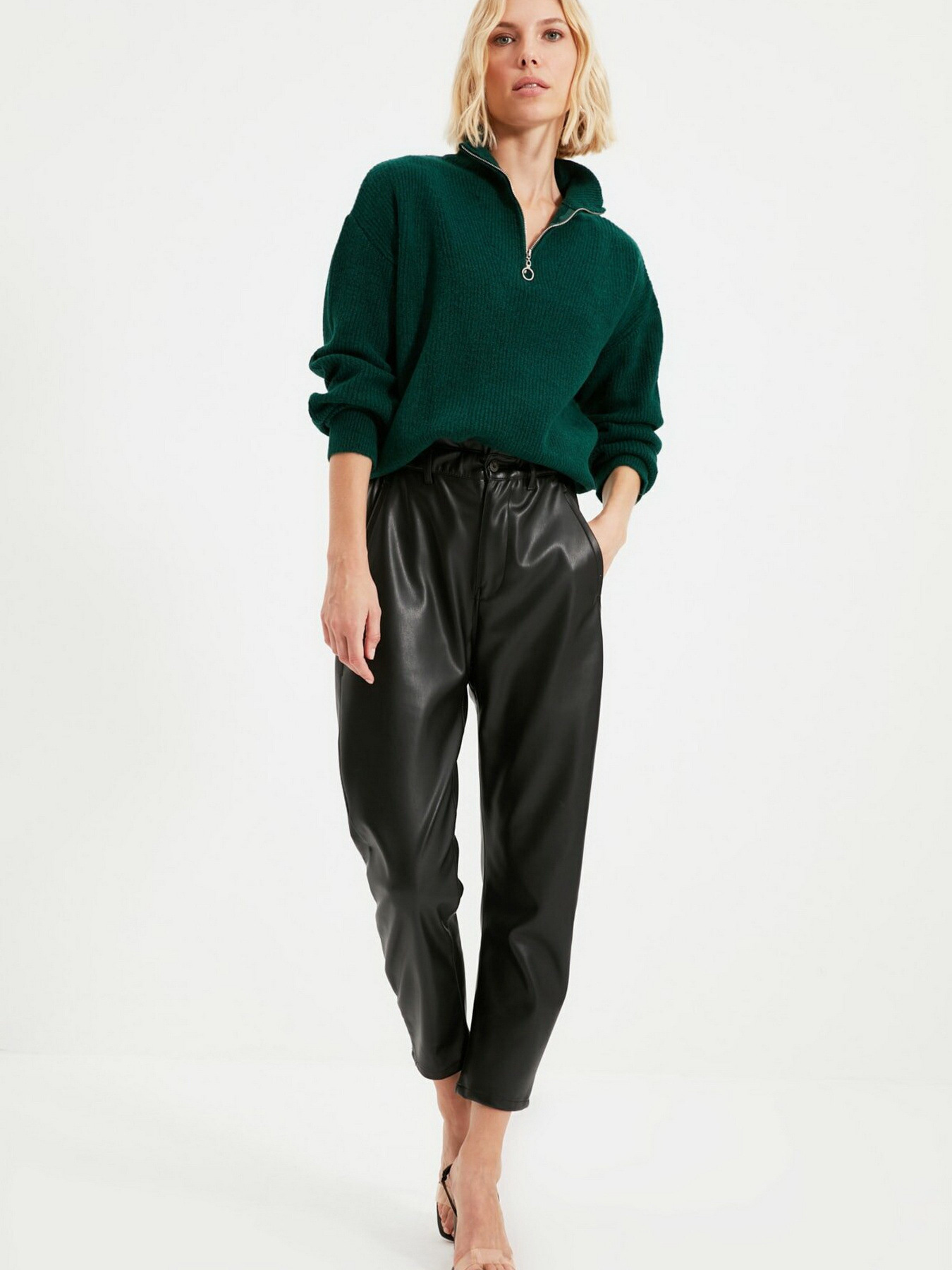 Свитры и кардиганы Trendyol модель TWOAW20XS0009/Yesil Свитры и кардиганы Trendyol модель TWOAW20XS0009/Yesil Фото