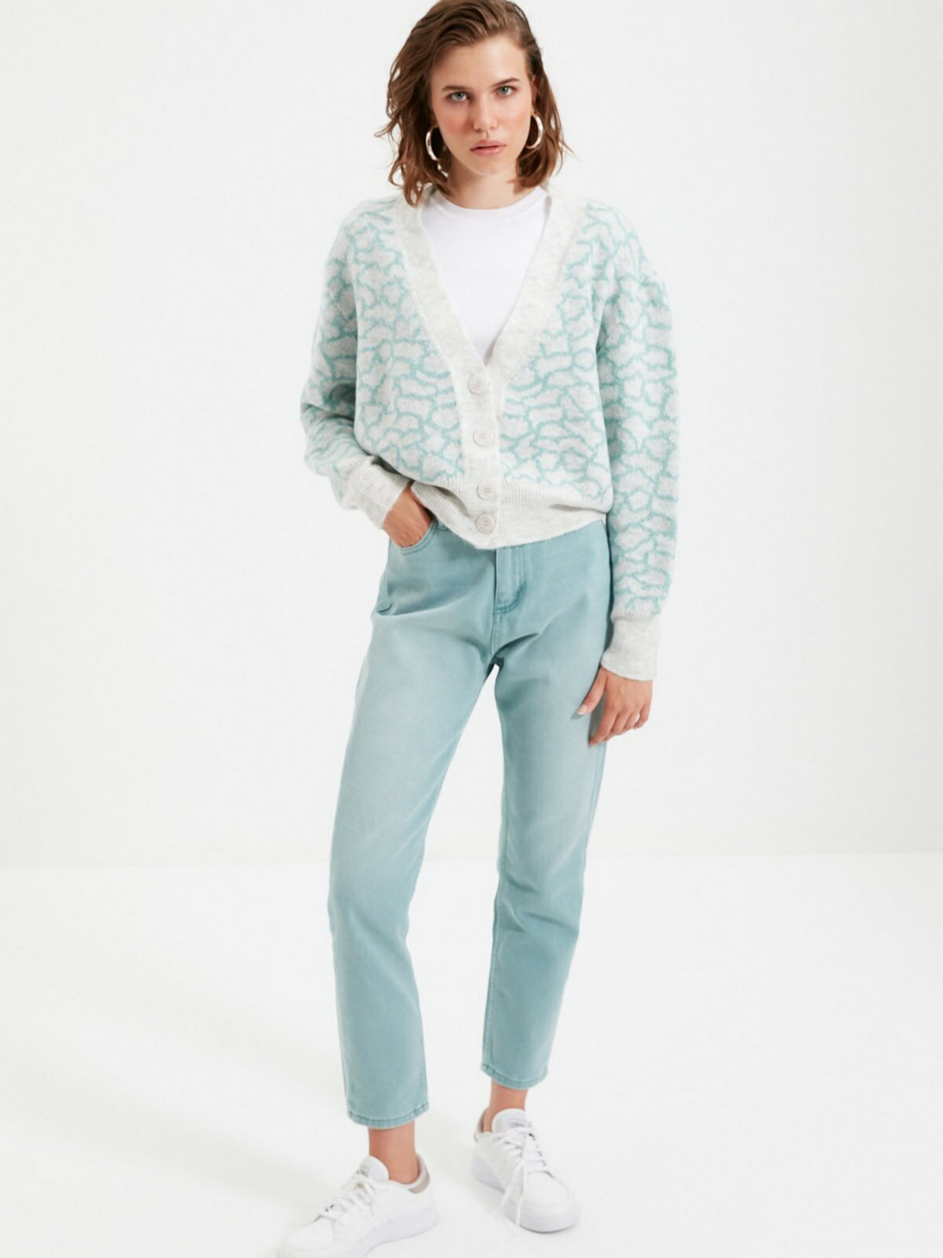 Свитры и кардиганы Trendyol модель TWOAW21HI0005/Mint Свитры и кардиганы Trendyol модель TWOAW21HI0005/Mint Фото