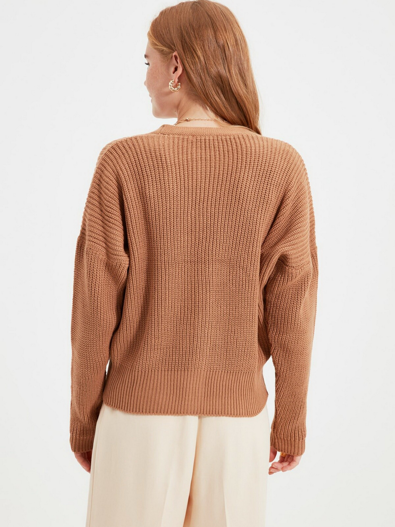 Свитры и кардиганы Trendyol модель TWOAW21HI0104/Camel Свитры и кардиганы Trendyol модель TWOAW21HI0104/Camel Фото