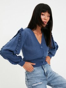 Свитры и кардиганы Trendyol модель TWOAW21HI0195/Indigo Фото