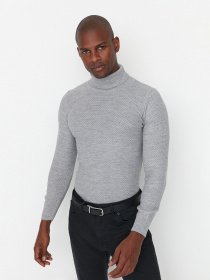 Светри та кардигани Trendyol модель TMNAW21KZ0575/Gri Фото