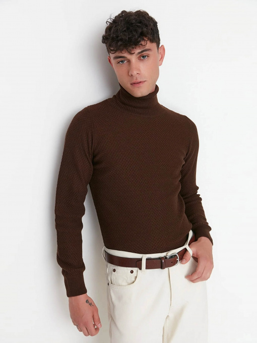 Свитры и кардиганы Trendyol модель TMNAW21KZ0575/Kahverengi Фото