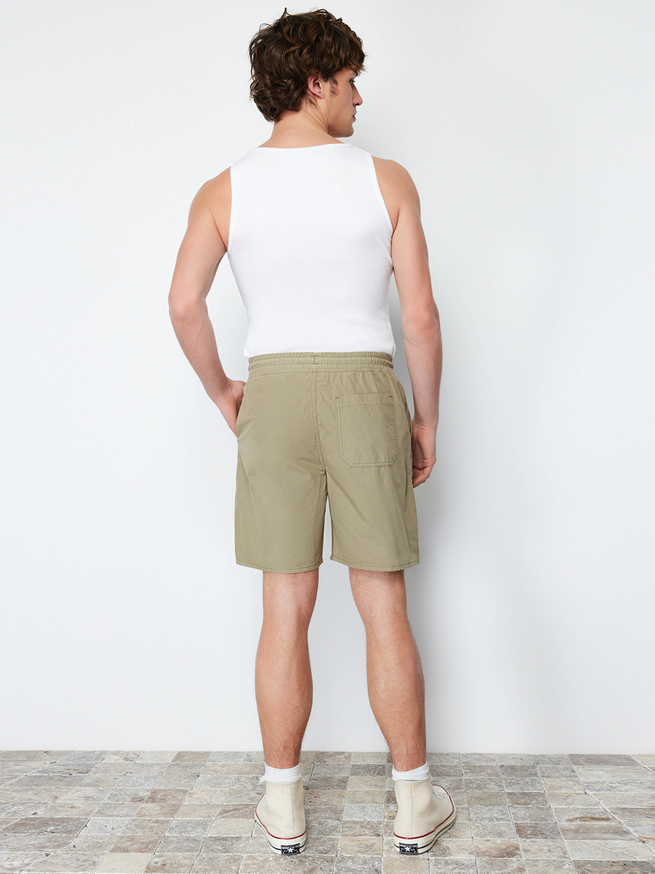 Шорти Trendyol модель TMNSS24SR00006/Acik Haki Шорти Trendyol модель TMNSS24SR00006/Acik Haki Фото