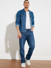 Джинсы Trendyol Regular модель TMNSS21JE0201/Mavi Фото