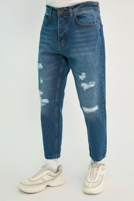 Джинси Trendyol Slim Crop модель TMNSS21JE0370/Indigo Фото