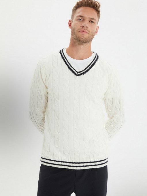 Светри та кардигани Trendyol модель TMNAW22KZ0125/Ekru Фото