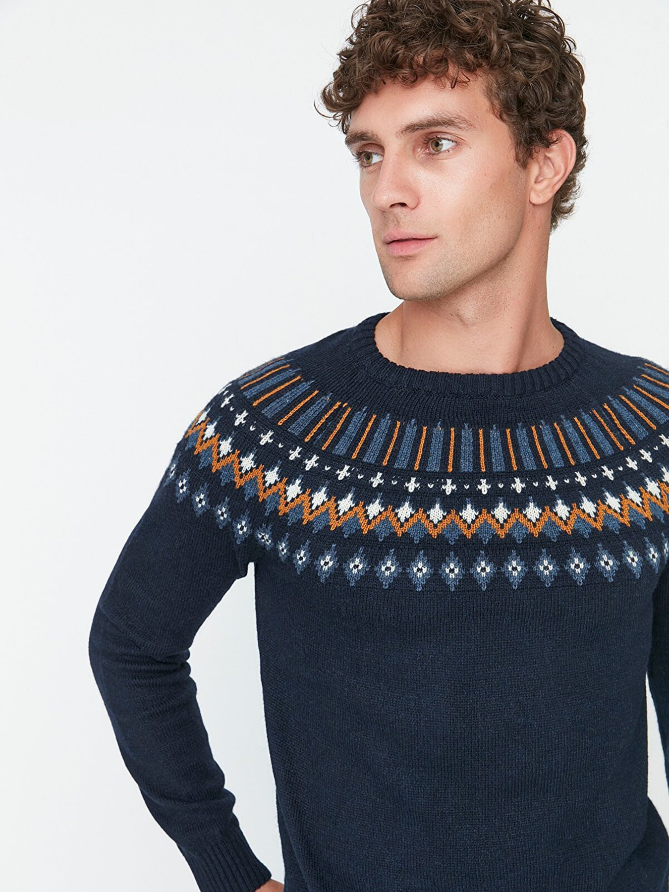 Светри та кардигани Trendyol модель TMNAW22KZ0313/Lacivert Светри та кардигани Trendyol модель TMNAW22KZ0313/Lacivert Фото