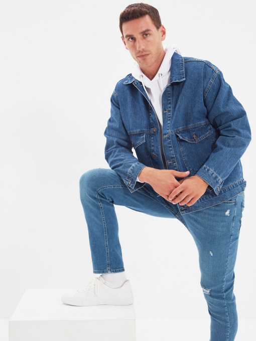 Куртки и дубленки Trendyol модель TMNAW22CE0096/Indigo Фото