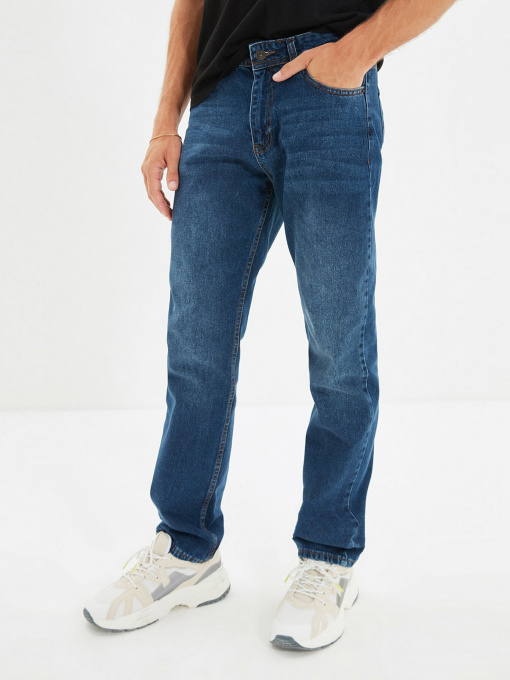 Джинси Trendyol Regular модель TMNAW22JE0193/Indigo Фото