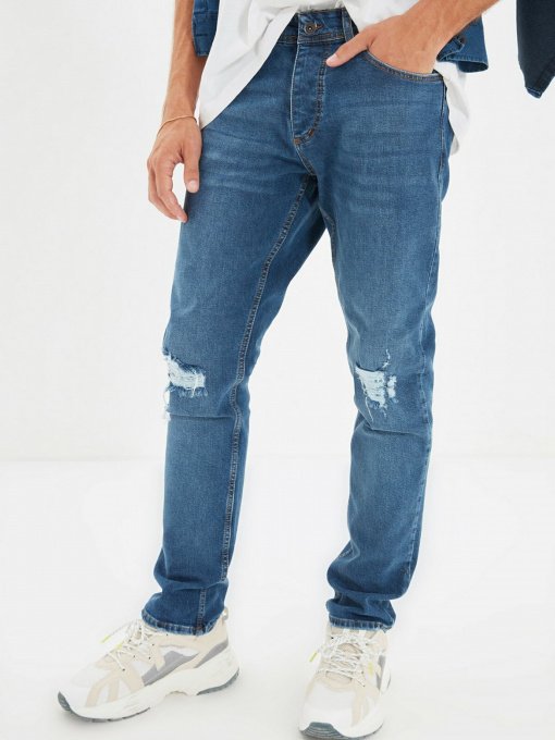 Джинсы Trendyol Slim модель TMNAW22JE0212/Indigo Фото