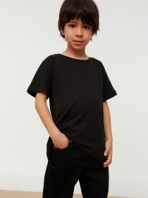 Футболки і поло Trendyol модель TKDSS22TS0612/Siyah-Beyaz Фото