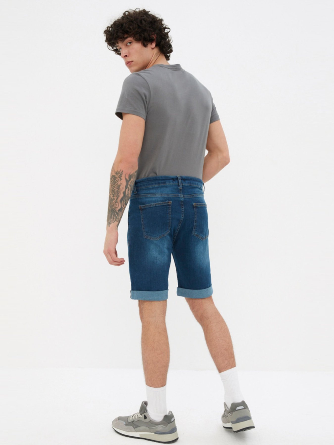 Шорты Trendyol модель TMNSS21SR0486/Lacivert Шорты Trendyol модель TMNSS21SR0486/Lacivert Фото
