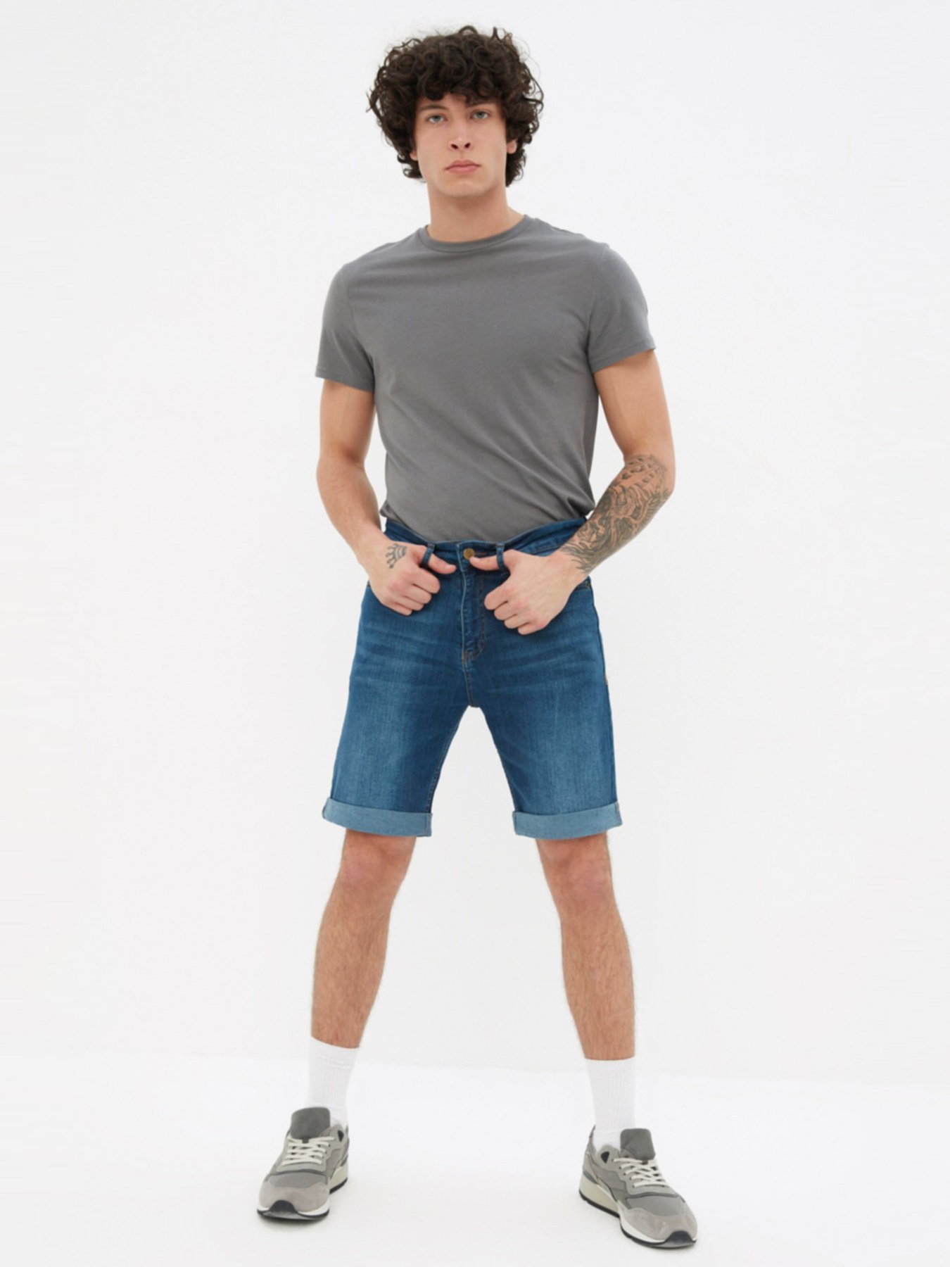 Шорты Trendyol модель TMNSS21SR0486/Lacivert Шорты Trendyol модель TMNSS21SR0486/Lacivert Фото