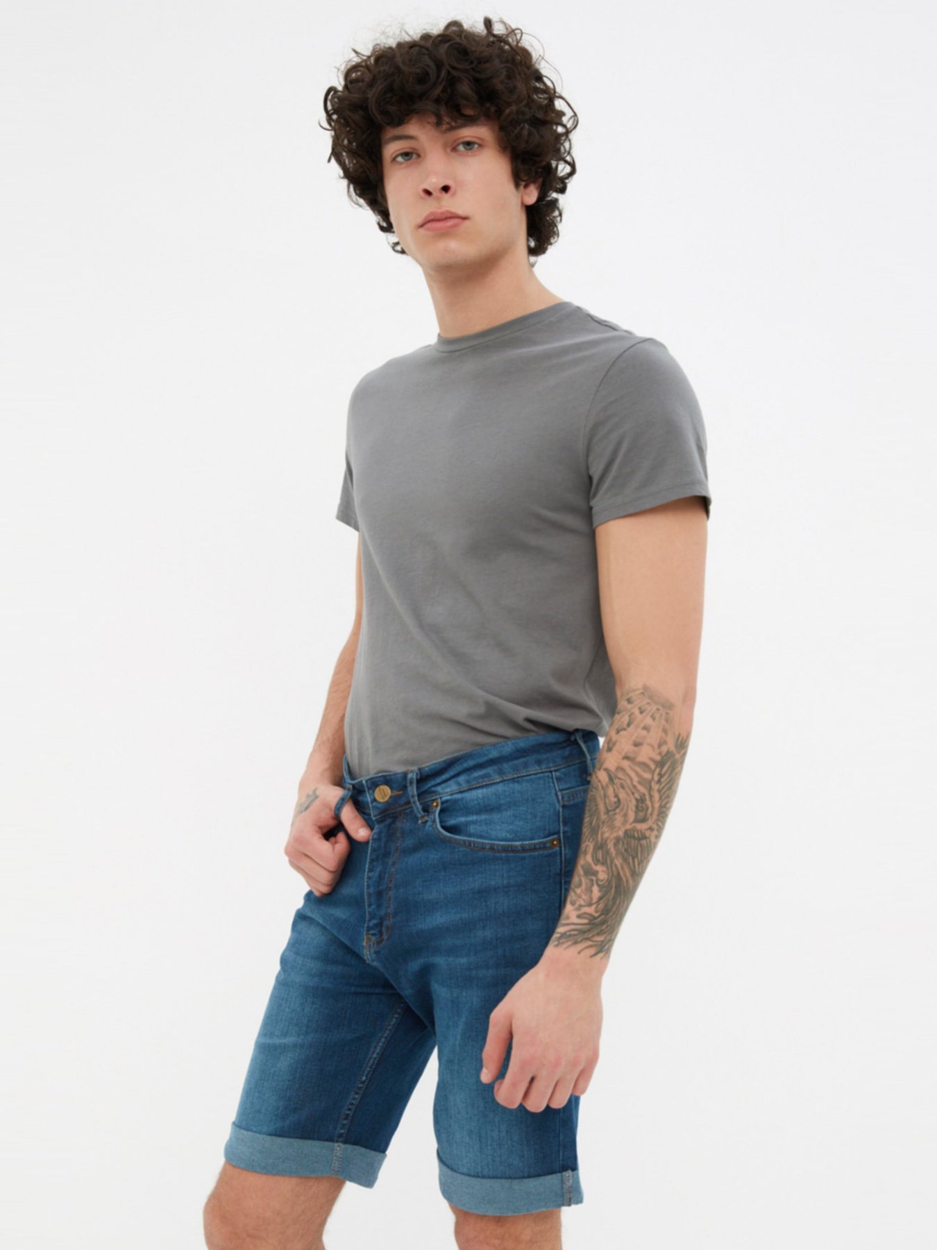 Шорты Trendyol модель TMNSS21SR0486/Lacivert Шорты Trendyol модель TMNSS21SR0486/Lacivert Фото