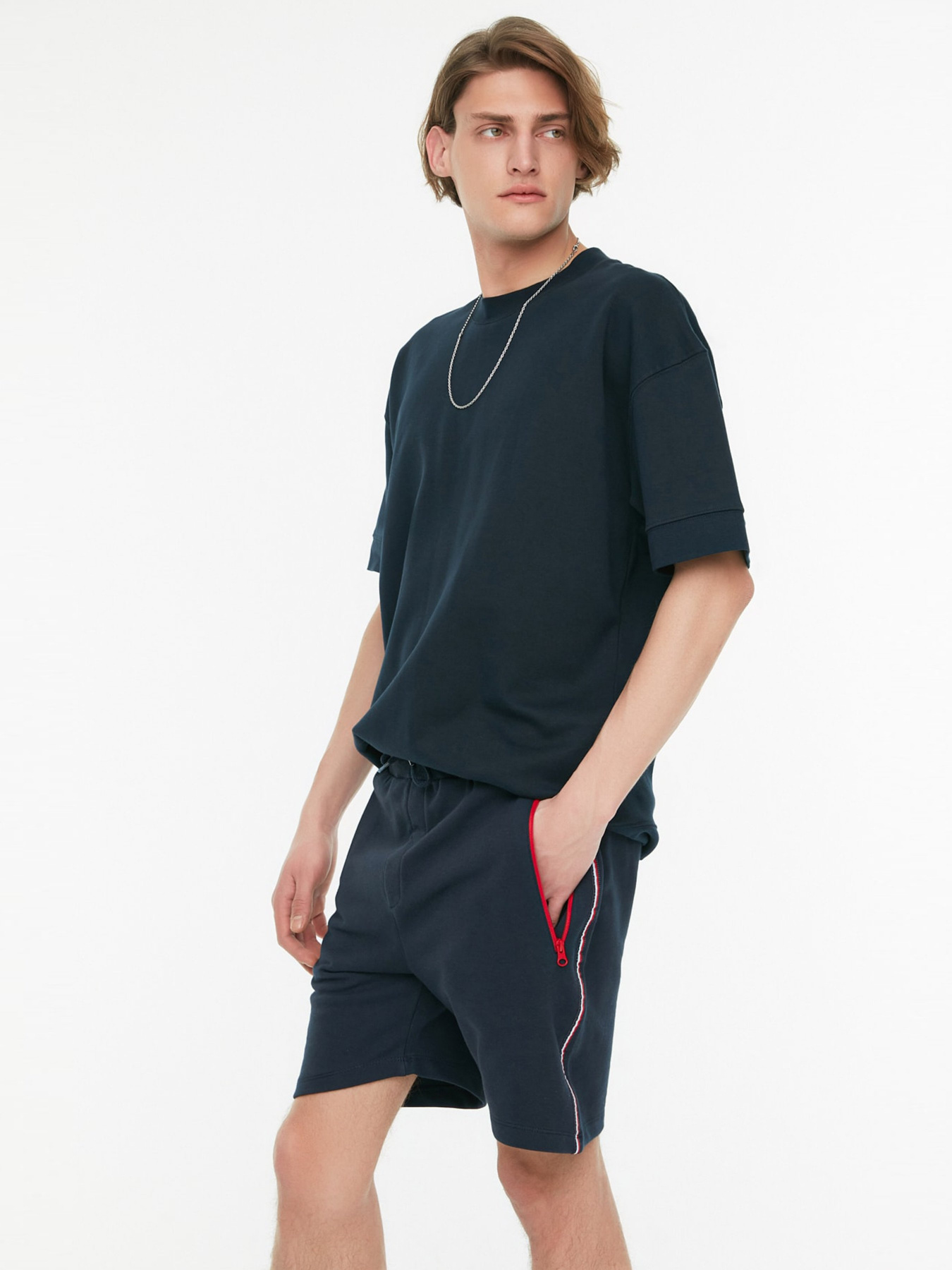 Шорти Trendyol модель TMNSS22SR0360/Lacivert Шорти Trendyol модель TMNSS22SR0360/Lacivert Фото