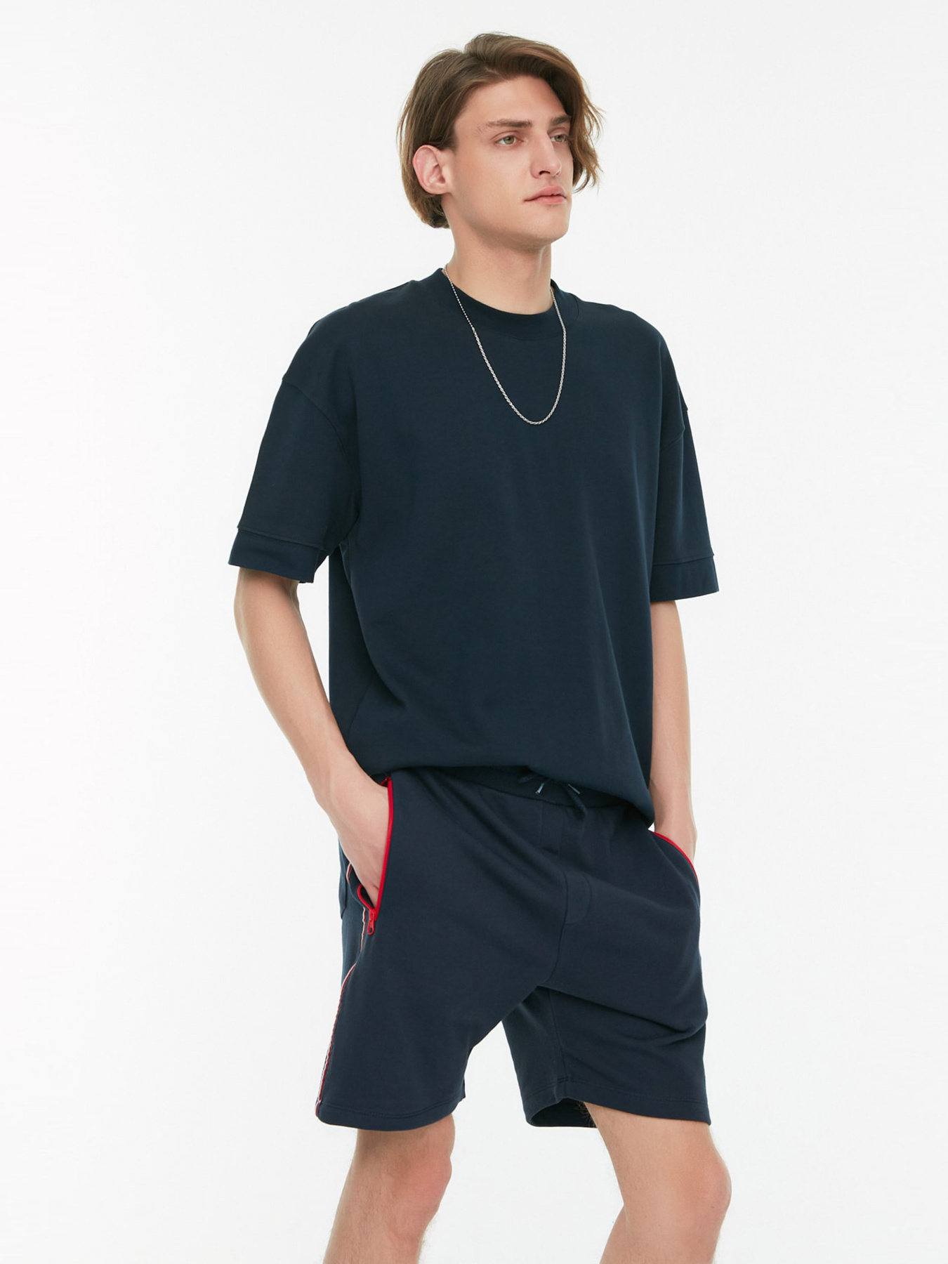 Шорти Trendyol модель TMNSS22SR0360/Lacivert Шорти Trendyol модель TMNSS22SR0360/Lacivert Фото