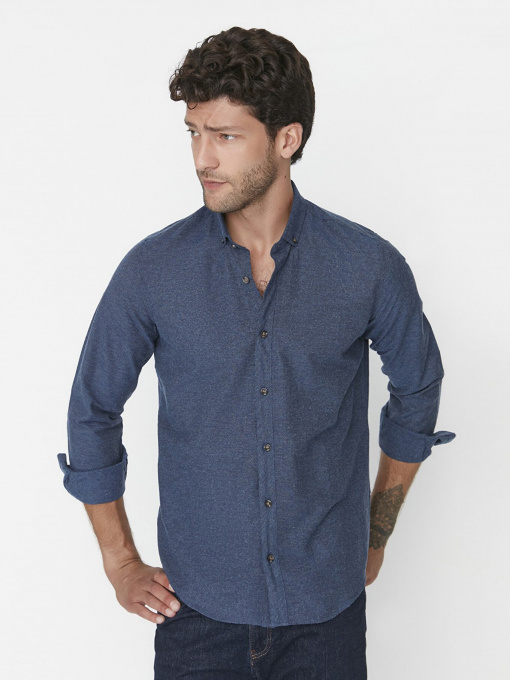Рубашки Trendyol модель TMNAW20GO0094/Indigo Фото