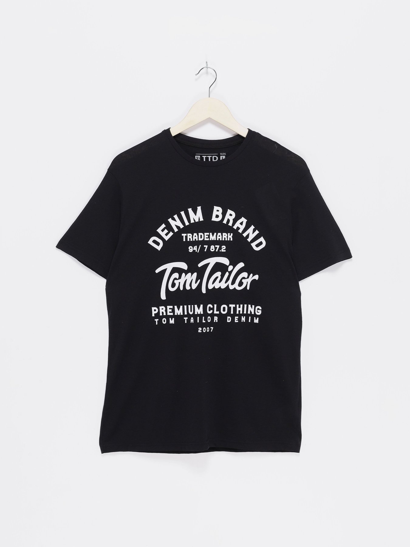 Футболки и поло Tom Tailor модель TT22032032_чорний з білим Фото