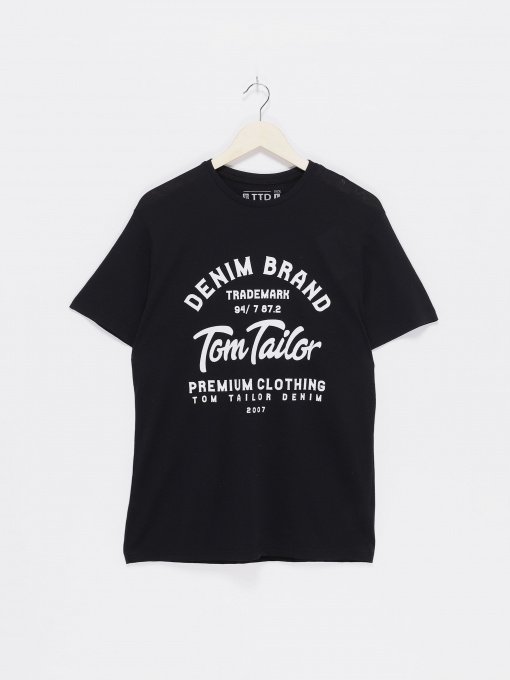 Футболки і поло Tom Tailor модель TT22032032_чорний з білим Фото
