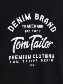 Футболки и поло Tom Tailor модель TT22032032_чорний з білим Фото