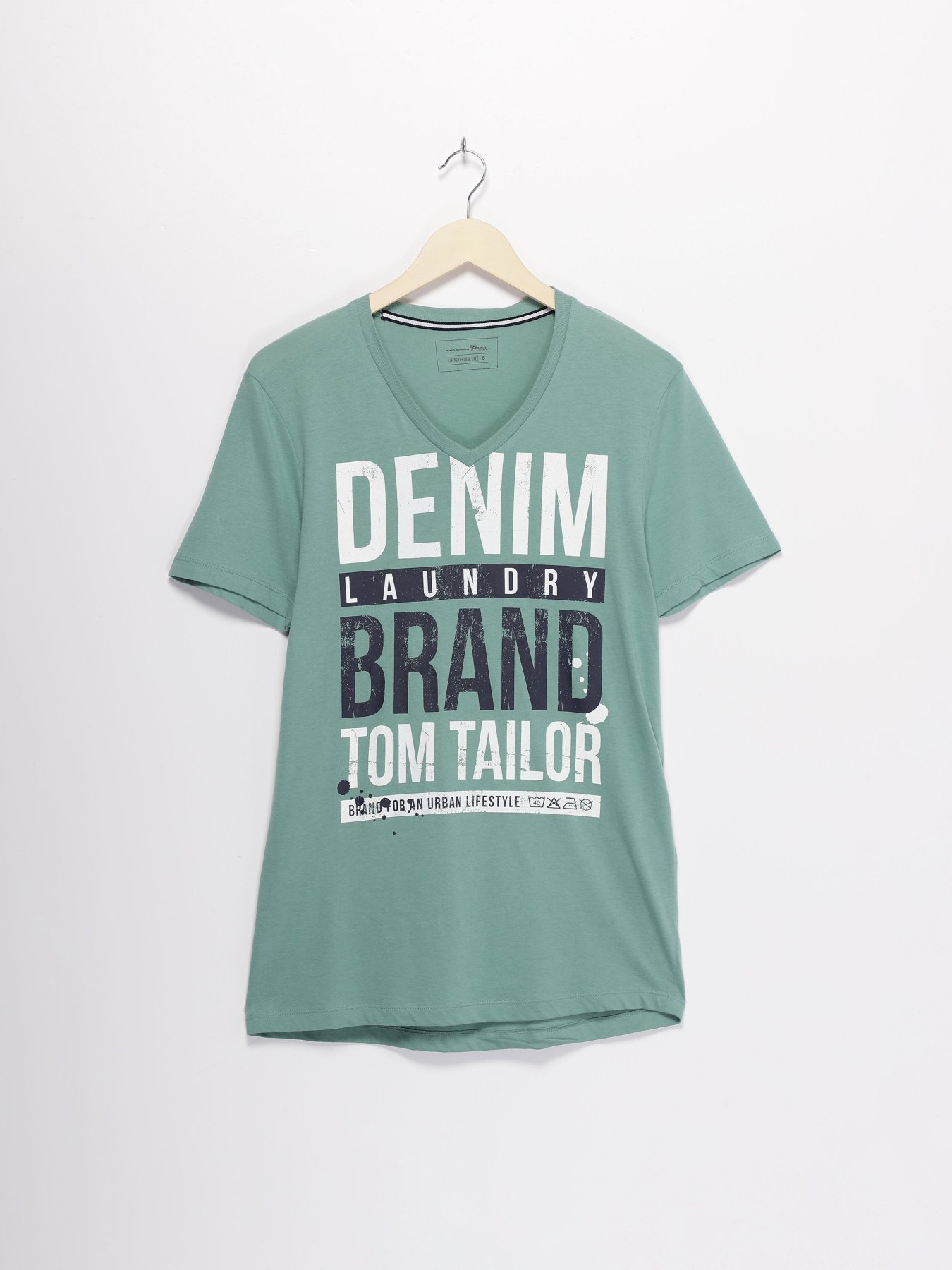 Футболки и поло Tom Tailor модель 1004477.XX.12_зелений комб. Фото