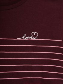 Футболки и поло Tom Tailor модель 1004686.XX.71_бордовий комб. Фото