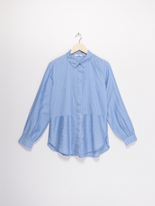 Рубашки Tom Tailor модель 1008061.XX.70_с.синій з білим Фото