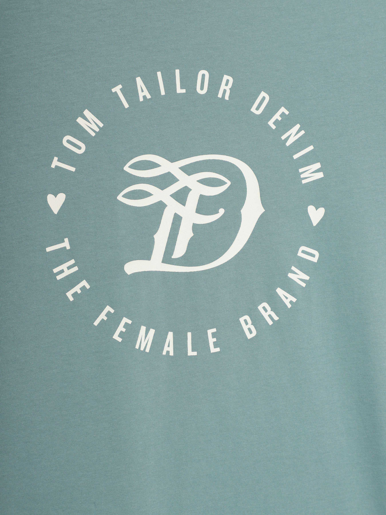 Футболки і поло Tom Tailor модель 1016431.XX.71_бірюзовий з білим Фото