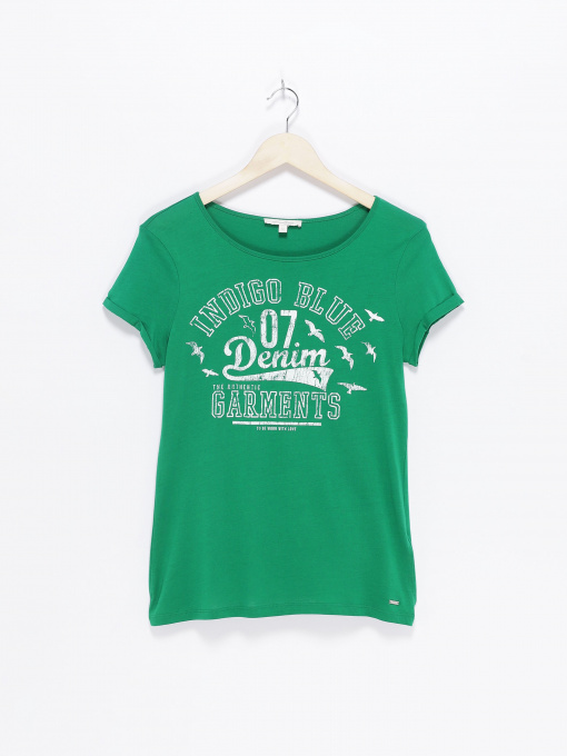 Футболки і поло Tom Tailor модель 1018600.XX.71_зелений з білим Фото