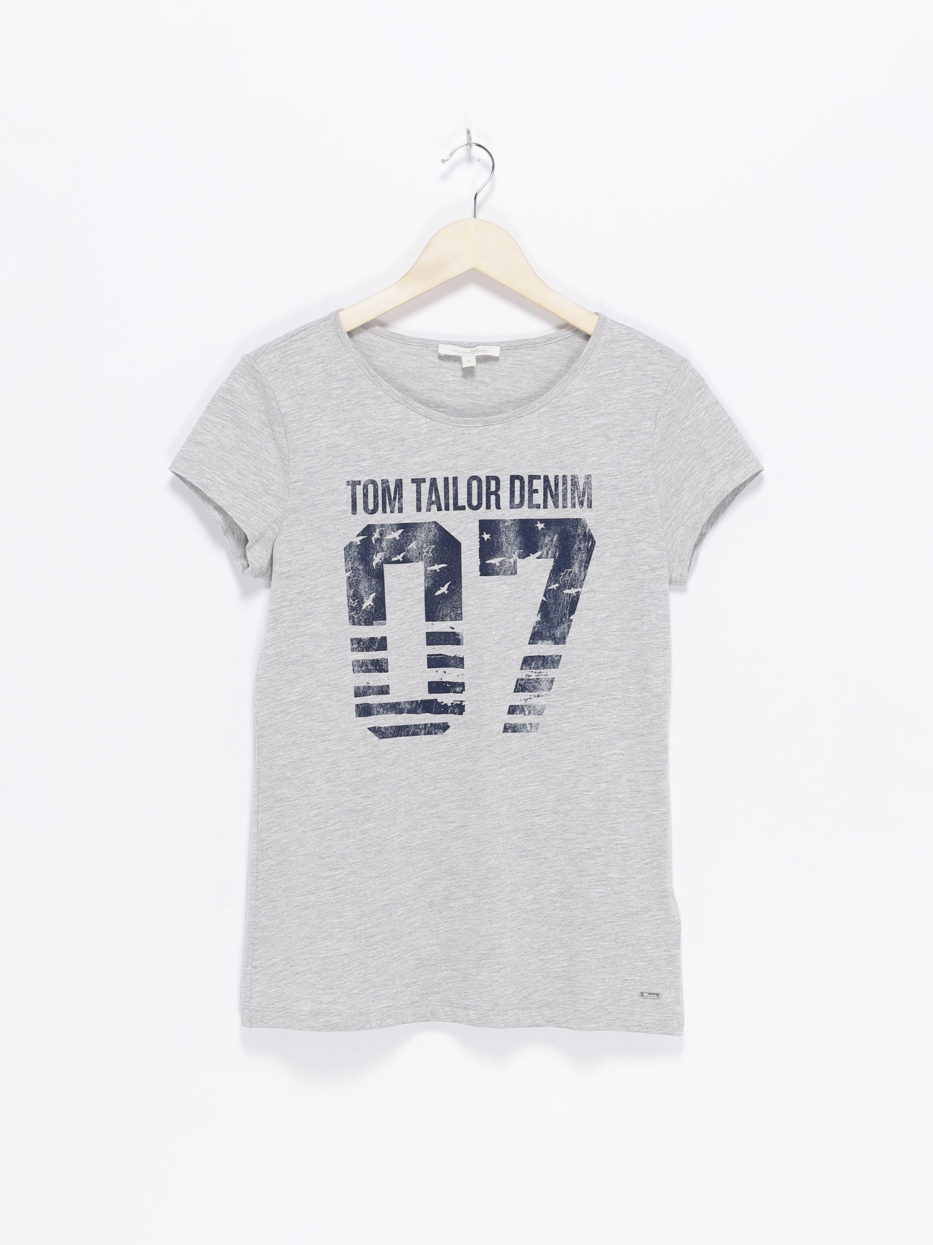 Футболки і поло Tom Tailor модель 1018603.XX.71_сірий з т.синім Фото