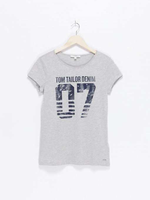 Футболки і поло Tom Tailor модель 1018603.XX.71_сірий з т.синім Фото