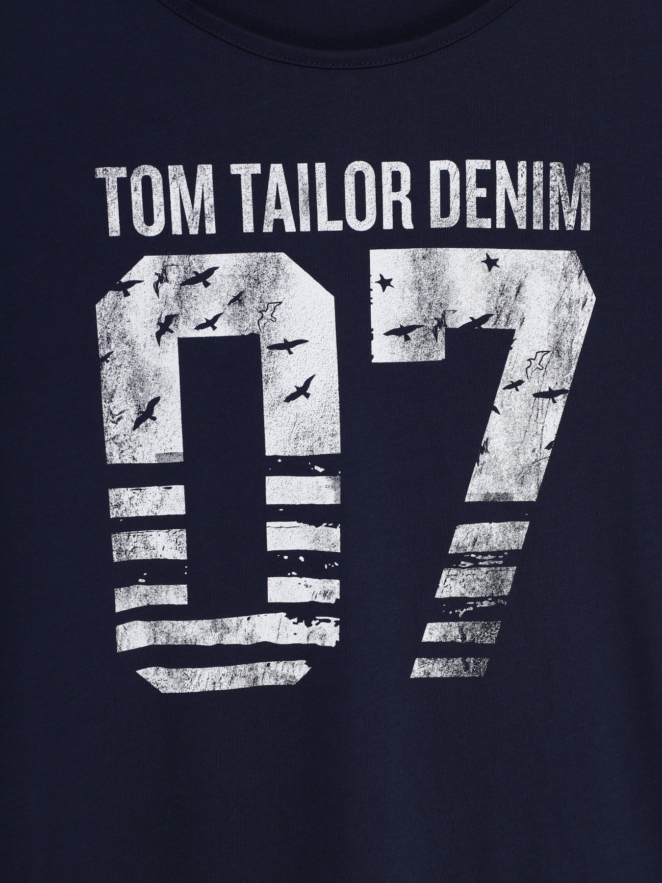 Футболки и поло Tom Tailor модель 1018603.XX.71_т.синій з білим Фото