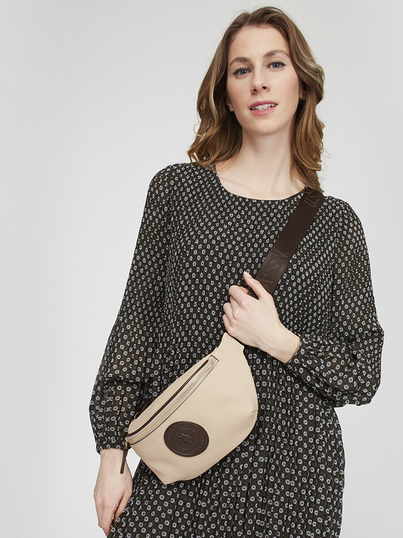 Сумки US Polo модель US21823 BEIGE-BROWN Фото