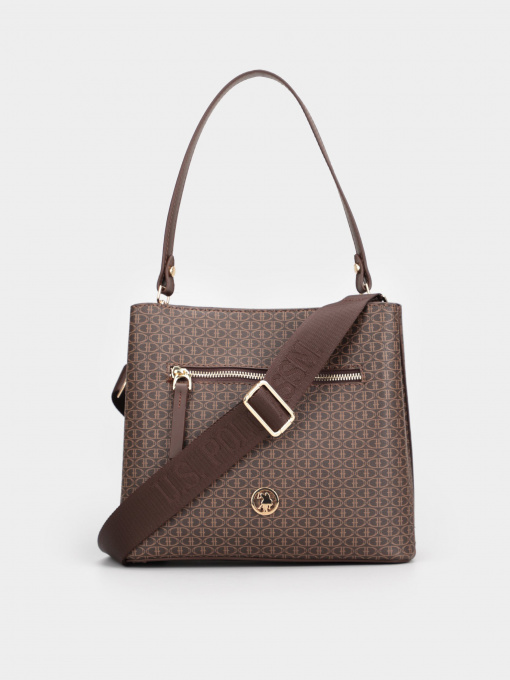 Сумки US Polo модель US8412 BROWN-BROWN Фото