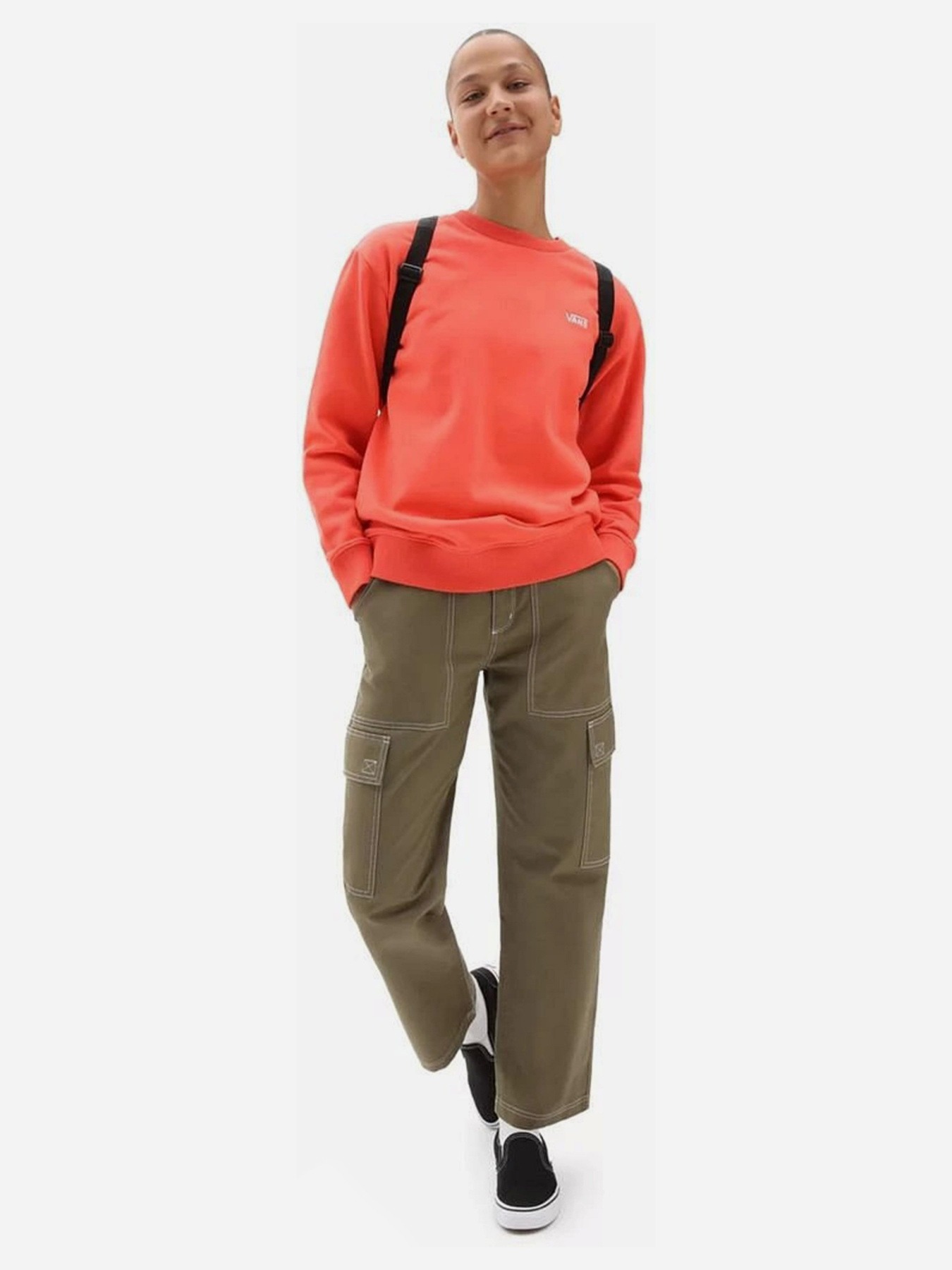 Худи и свитшоты Vans Flying V Boyfriend FT Crew модель VN0A5AQ1LM31 Худи и свитшоты Vans Flying V Boyfriend FT Crew модель VN0A5AQ1LM31 Фото