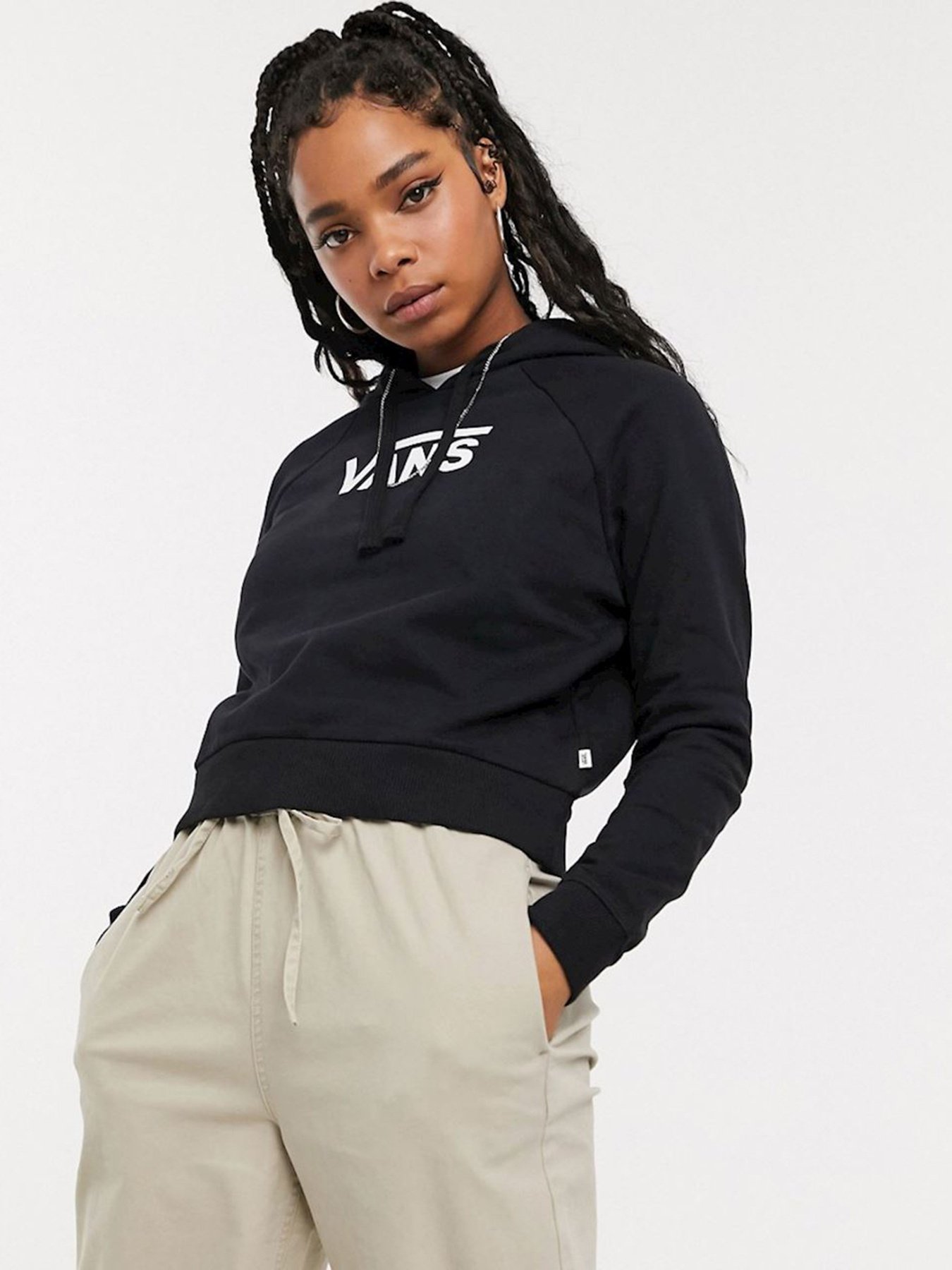 Худи и свитшоты Vans Flying V FT Boxy модель VN0A4BG3BLK1 Фото