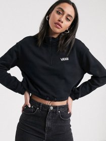 Худи и свитшоты Vans Left Chest Half Zip модель VN0A4R97BLK1 Фото