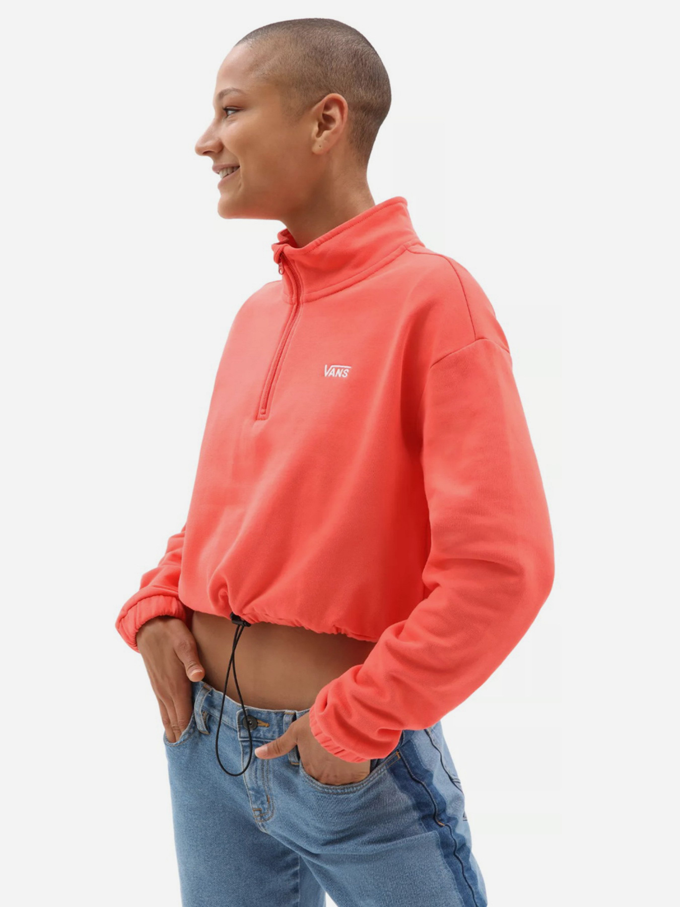 Худи и свитшоты Vans Left Chest Half Zip модель VN0A4R97LM31 Худи и свитшоты Vans Left Chest Half Zip модель VN0A4R97LM31 Фото
