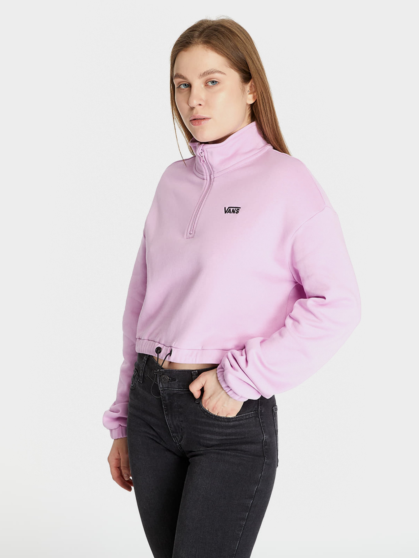 Худи и свитшоты Vans Left Chest Half Zip модель VN0A4R970FS1 Худи и свитшоты Vans Left Chest Half Zip модель VN0A4R970FS1 Фото