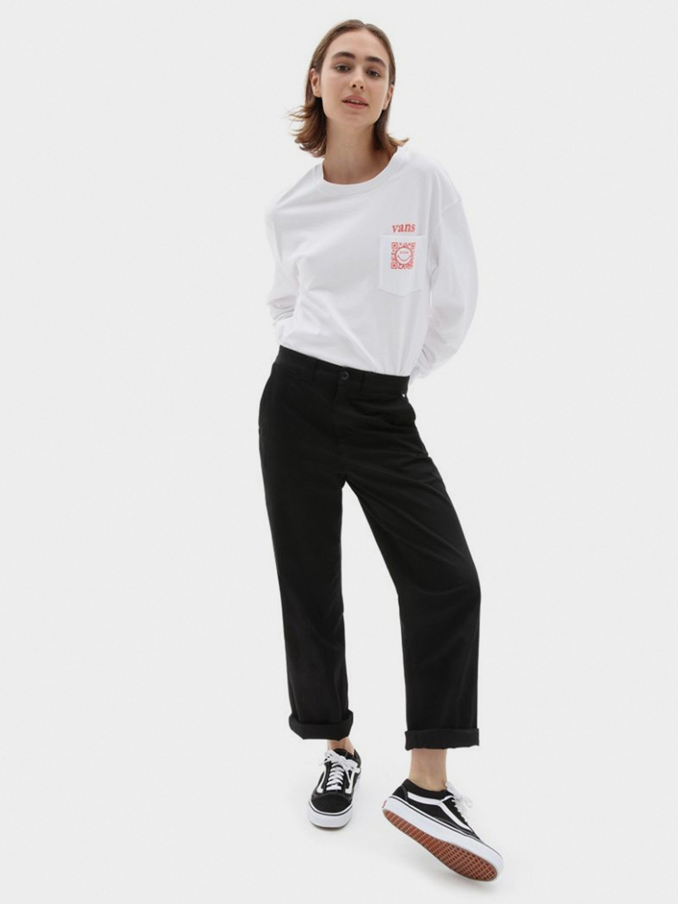 Худи и свитшоты Vans Worldly Blousant модель VN0A5ETRWHT1 Худи и свитшоты Vans Worldly Blousant модель VN0A5ETRWHT1 Фото