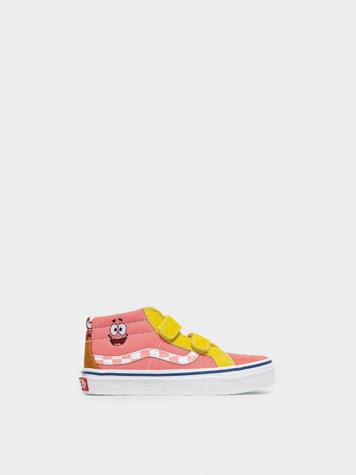 Кеди Vans X SpongeBob Kids Sk8-Mid Reissue модель VN00018T9ES1 Фото