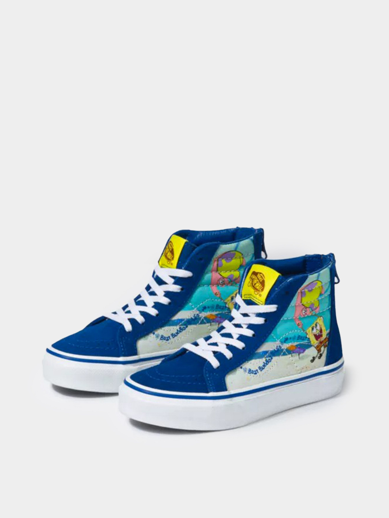Кеды Vans X SpongeBob Kids Sk8-Hi Zip модель VN0A4BUXYZ01 Фото