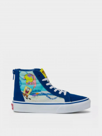 Кеды Vans X SpongeBob Kids Sk8-Hi Zip модель VN0A4BUXYZ01 Фото