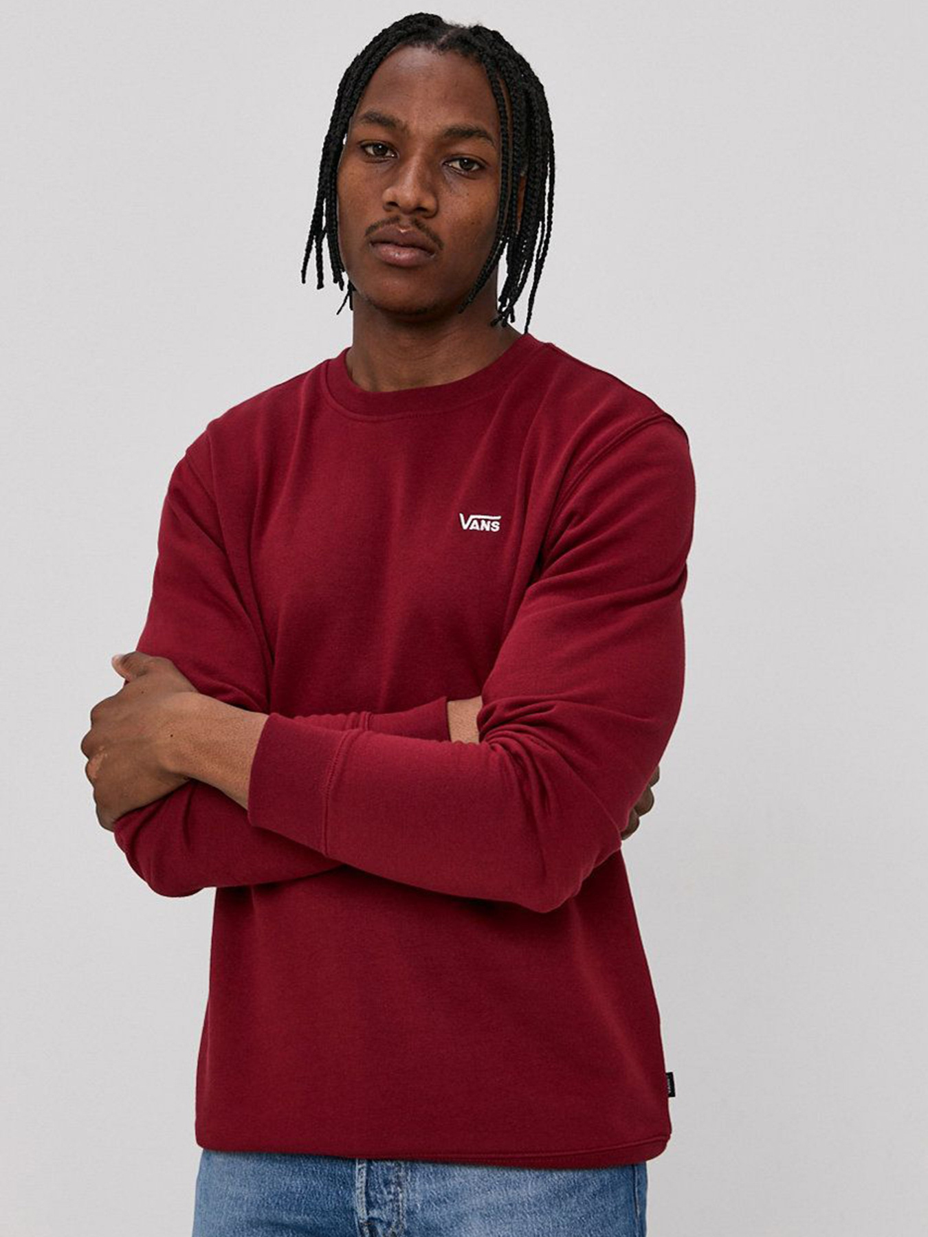 Худі та світшоти Vans Basic Crew Fleece модель VN0A3HQ1ZBS1 Худі та світшоти Vans Basic Crew Fleece модель VN0A3HQ1ZBS1 Фото
