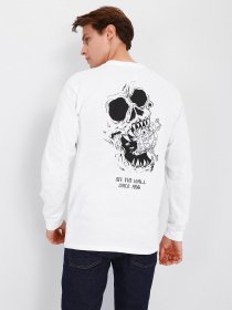 Худи и свитшоты Vans x SpongeBob Skull LS модель VN0A5KCUZAU1 Фото