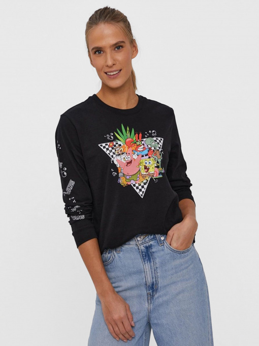 Худи и свитшоты Vans x SpongeBob Bikini Bottom LS модель VN0A5I3FYZS1 Фото