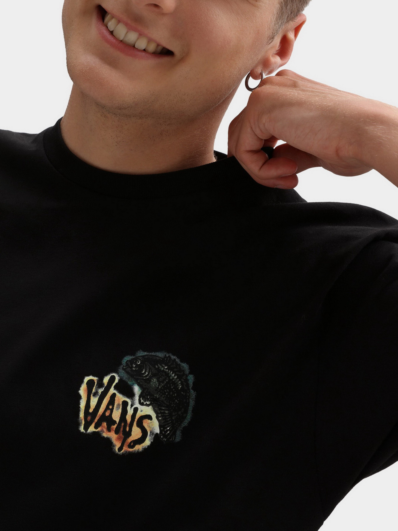 Футболки и поло Vans Bottom Feeder Ss модель VN0A7PLOBLK1 Футболки и поло Vans Bottom Feeder Ss модель VN0A7PLOBLK1 Фото