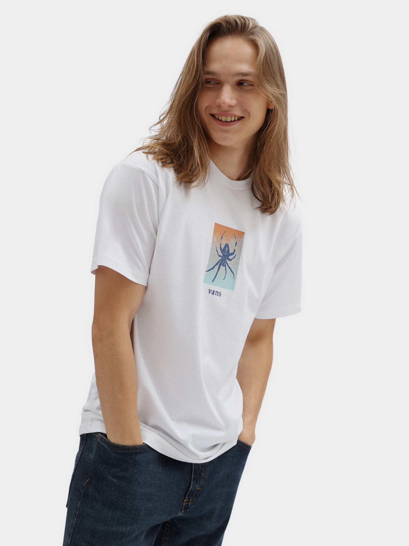 Футболки и поло Vans Spun Out модель VN0A7PKMWHT1 Футболки и поло Vans Spun Out модель VN0A7PKMWHT1 Фото